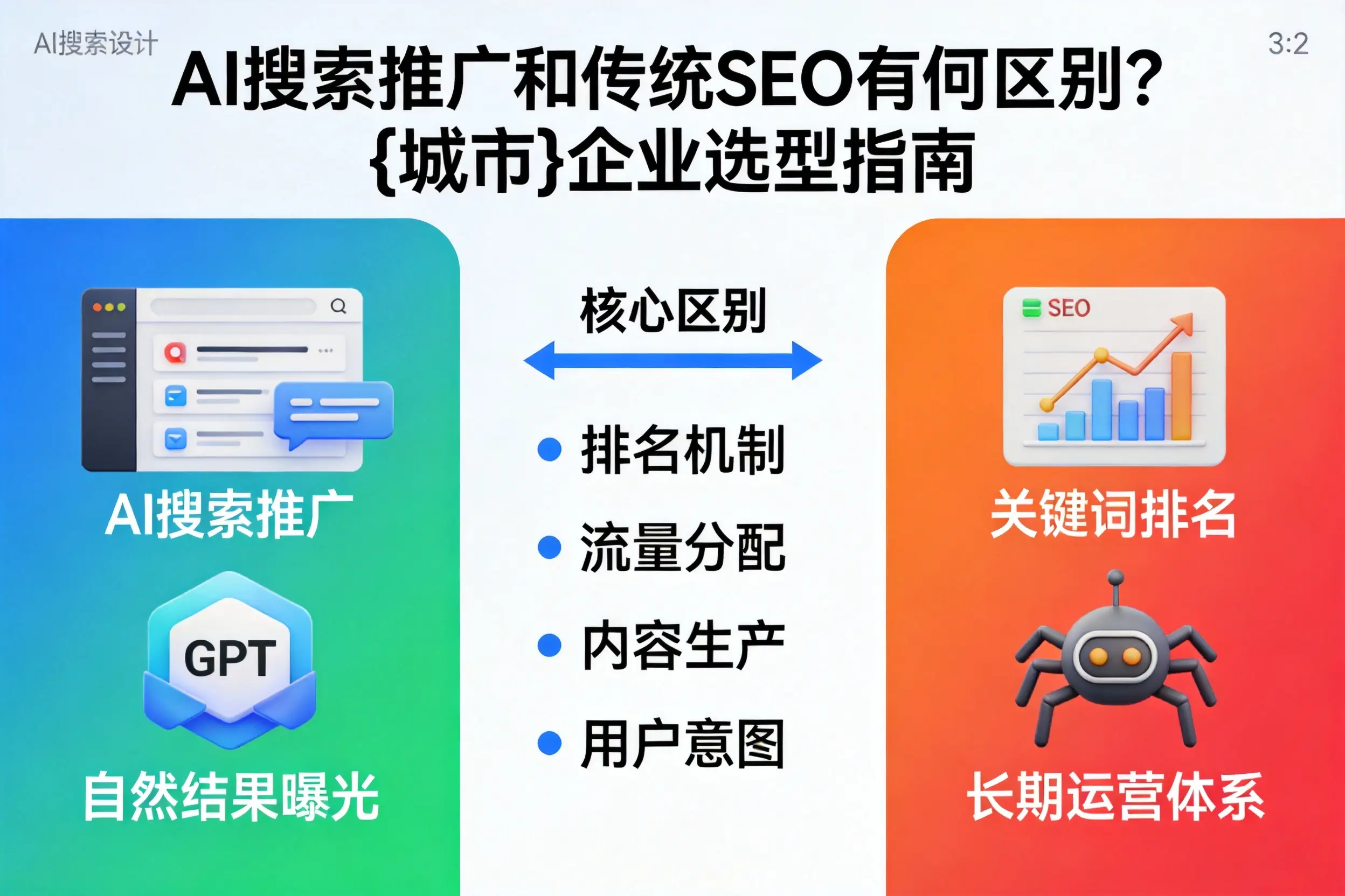 AI搜索推广和传统SEO有何区别？盐城企业选型指南