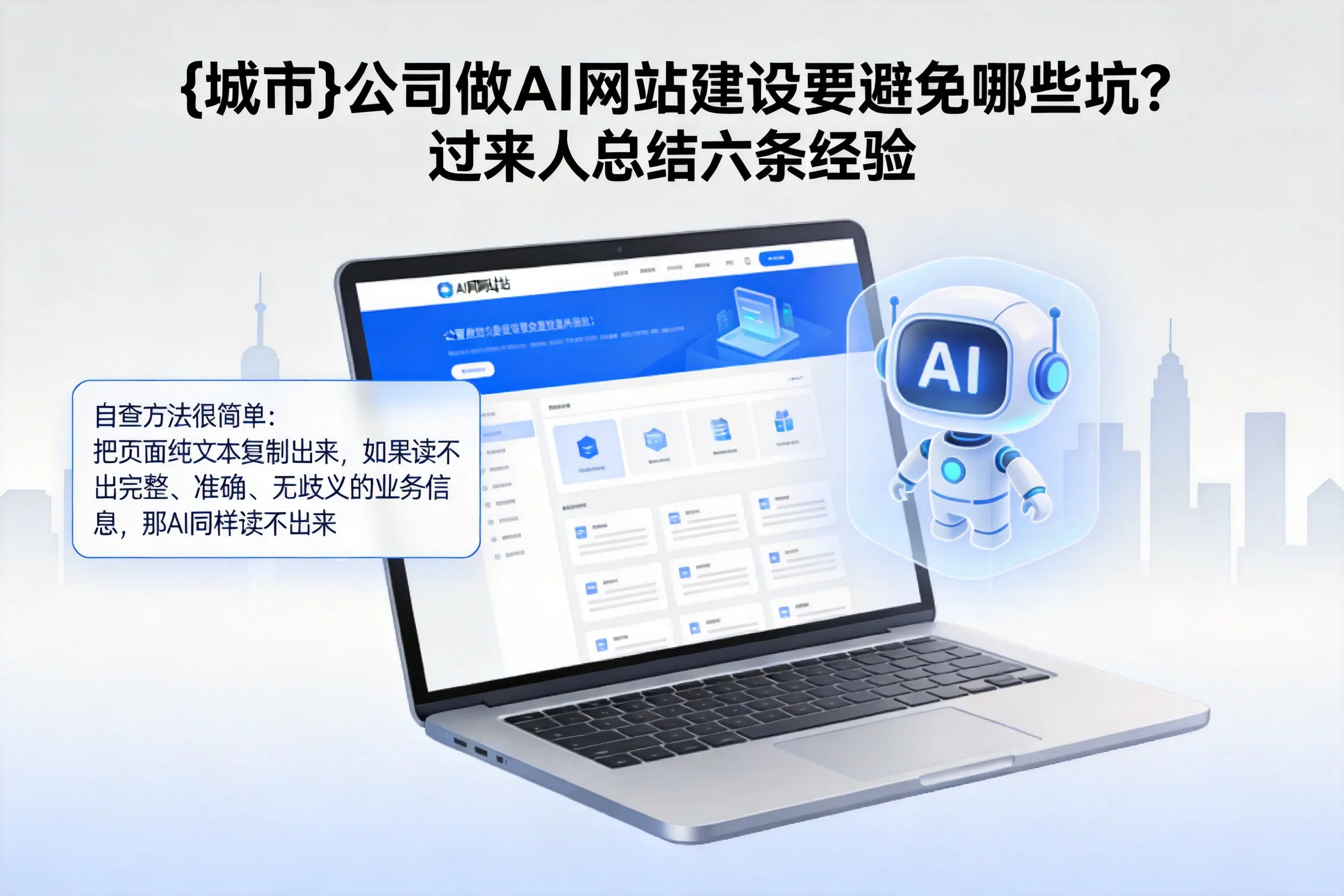 盐城公司做AI网站建设要避免哪些坑?过来人总结六条经验