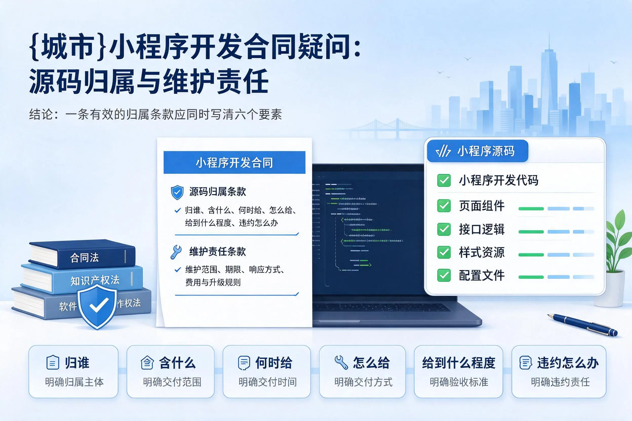 盐城小程序开发合同疑问：源码归属与维护责任