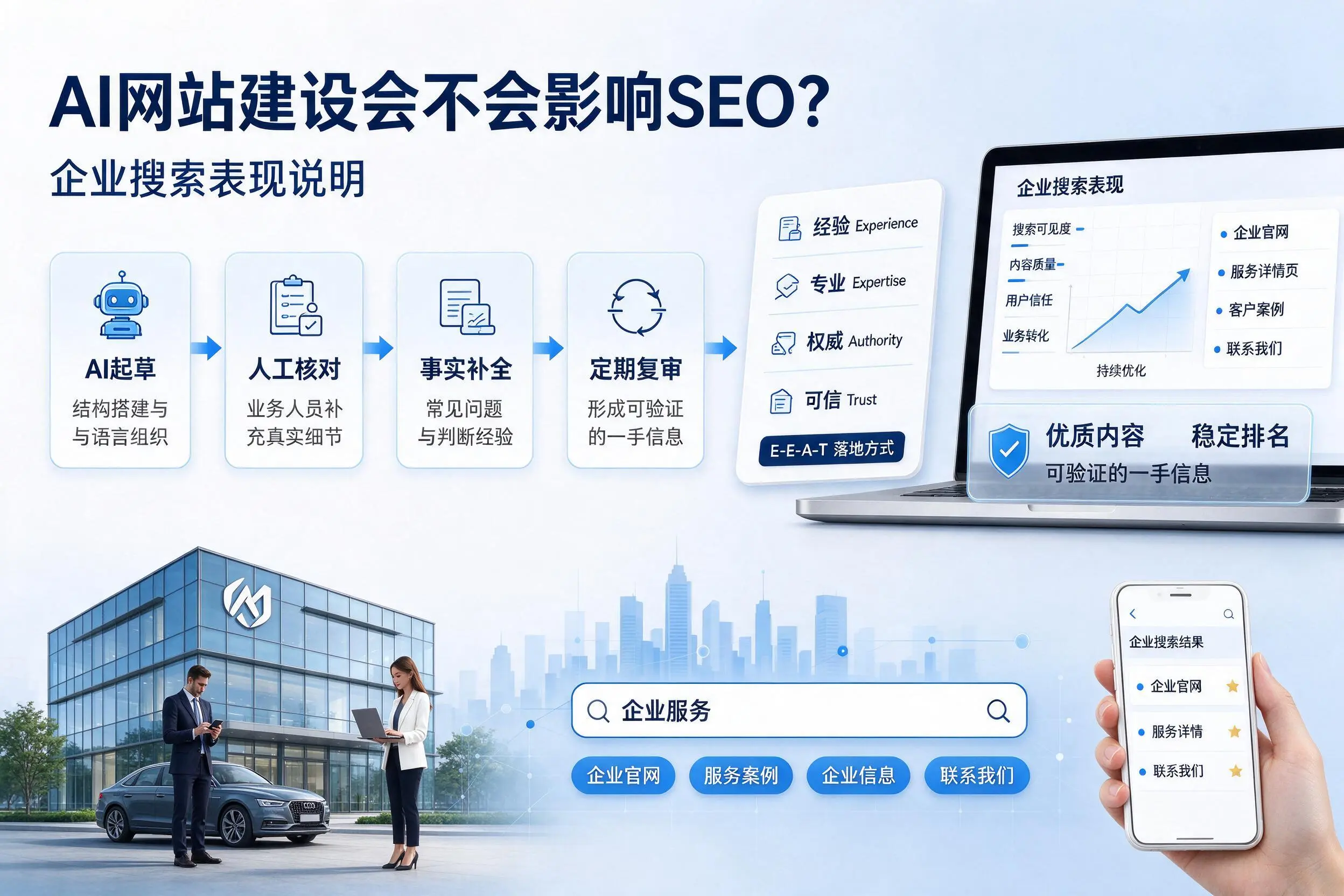 AI网站建设会不会影响SEO?盐城企业搜索表现说明