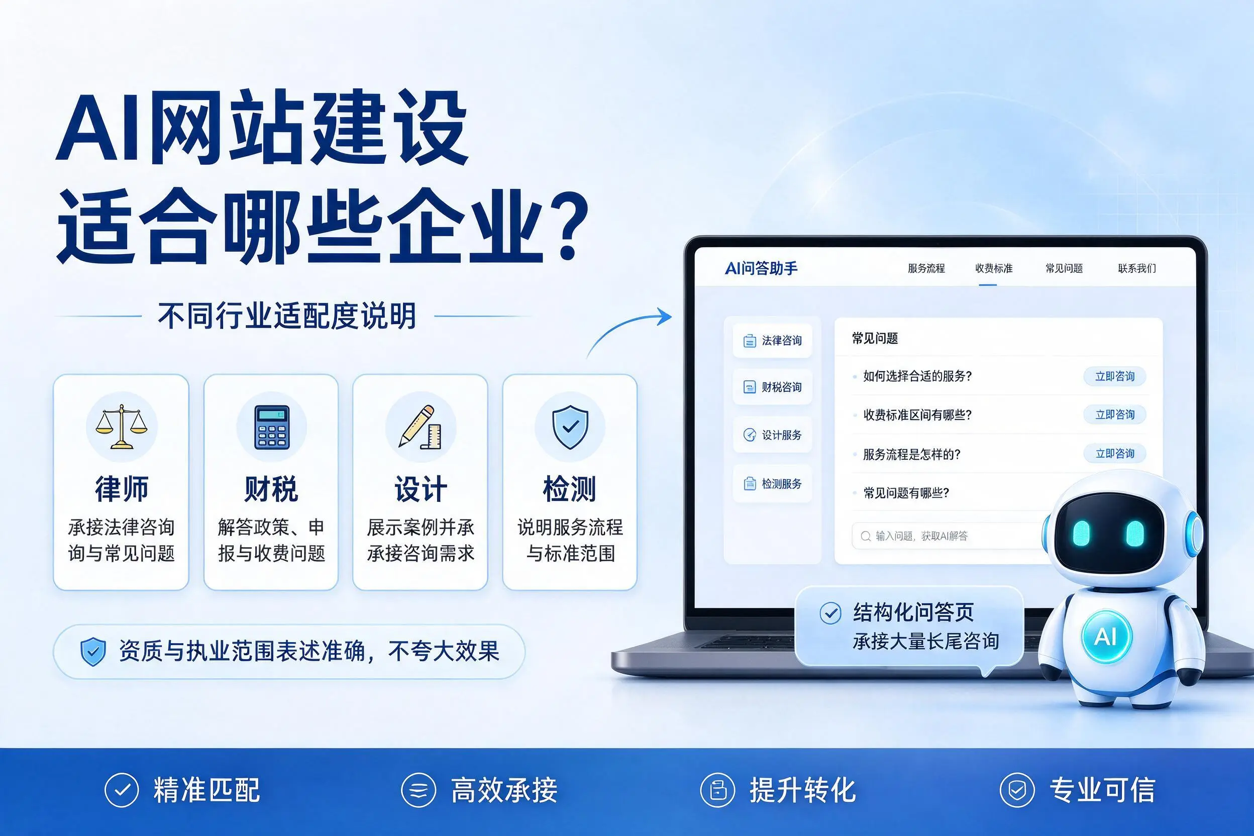 AI网站建设适合哪些企业?盐城不同行业适配度说明