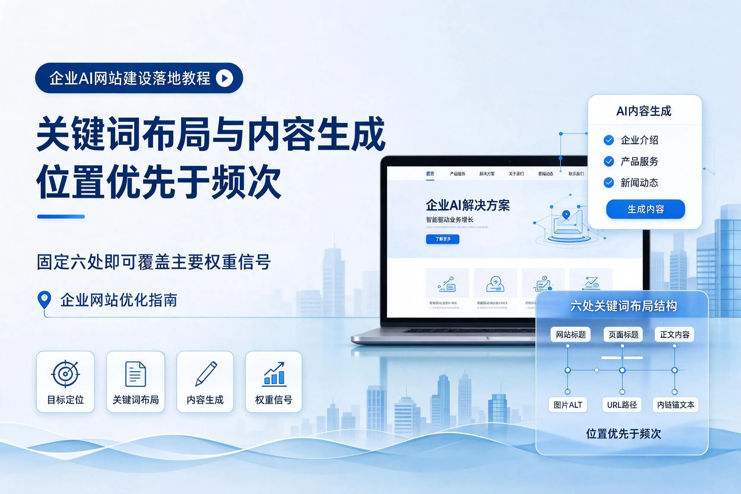盐城企业AI网站建设落地教程:关键词布局与内容生成